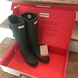 Women's Original Tall Rain Boots: Hunter Green